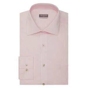 NWT Van Heusen Mens Size 16 34/35 Regular-Fit Lux Sateen Stretch Dress Shirt NEW